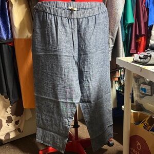 Eileen Fisher Navy Chambray Pants